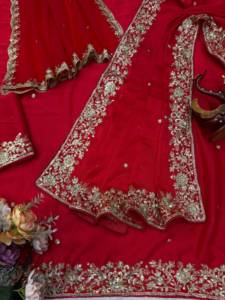 Blusa de Saree para Fiesta Estilo Bollywood, Nueva Colección de Sari de Diseñador para Bodas Indias y Pakistaníes - Product Image 3