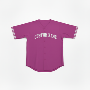 Maillot de baseball personnalisé à manches courtes avec boutons sur le devant, chemise athlétique unisexe, impression sérigraphique, vêtements de sport d'équipe, maillots de baseball - Product Image 1