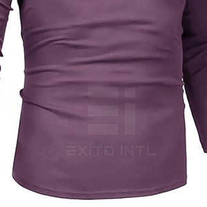 T-shirt à col roulé pour homme avec logo personnalisé, coupe ajustée, couleur unie, sous-vêtement respirant en taille adulte - Product Image 6