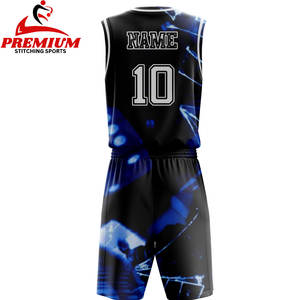 Ensemble d'uniformes de basketball personnalisables unisexes à séchage rapide, imprimés, prix de gros, fournisseur d'uniformes d'équipe sur mesure - Product Image 2
