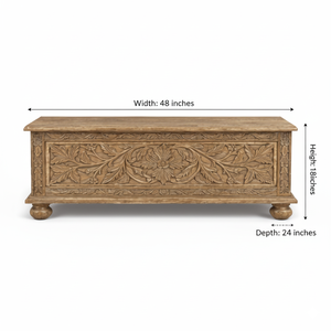 Wholesale Supply Majestic Branches Hand Carved Solid Wood Coffee <b>Table</b> for Living Room and Office Available at Good Price - Product Image 5