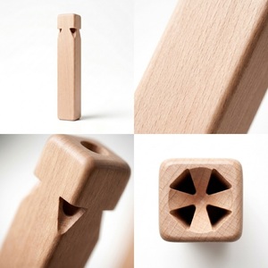 Silbato de Tren de Madera de Cuatro Cámara, Sonido Clásico de Tren de Vapor, Juguete para Niños, Regalo - Product Image 6