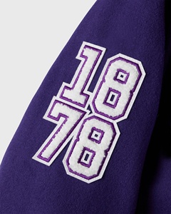 OEM Custom Heavyweight Chenillen Embroidered Wool Lettering <b>Jacket</b> Customized Letterman Varsity <b>Jackets</b> For <b>Men</b> - Product Image 5