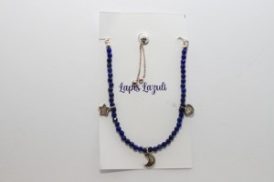 Premium High Finish 925 Sterling Silver Trendy Lapis Lazuli Beads Bolo <b>Bracelet</b> Box Chain Gift Pack for Women Party Occasion - Product Image 2