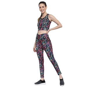 Ensemble de yoga sublimé court pour femme, confortable, léger, respirant, sans couture, vêtements de sport, grandes tailles, best-seller - Product Image 1