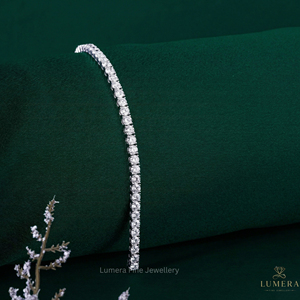Custom Brilliant IGI Certified Lab Grown Diamond Brilliant Cut Tennis <b>Bracelet</b> 9K 10K 14K 18K White Yellow Rose Gold Luxury - Product Image 2