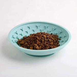 Bol à alimentation lente en silicone, conçu par une usine professionnelle, facile à nettoyer, livraison rapide personnalisée pour les propriétaires d'animaux - Product Image 3