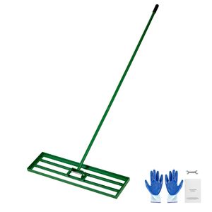 Livellatore da Giardino Professionale in Acciaio da 78 Pollici con Manico Estensibile, Rastrello Livellante per Prato 36x10 Pollici, Strumento in Metallo Inossidabile per la Cura del Prato - Product Image 1