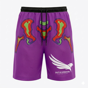 Vêtements de sport personnalisés à séchage rapide pour hommes, shorts de sport haute intensité en nylon et élasthanne, extensibles dans 4 directions - Product Image 6