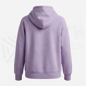Womens High Quality Plus Size Lightweight Pullover Hoodies Custom Puff Printing Winter Season Logo Front Hooded Tops - Product Image 2