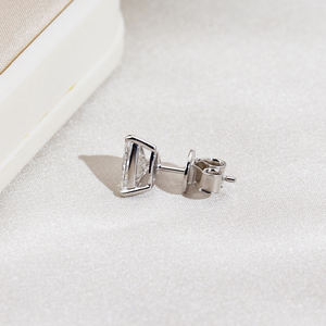 Pendientes de Diamantes Trilliant de Lujo, Cultivados en Laboratorio, Certificados por IGI, Color D E F, Claridad VVS VS, Oro, Oro Rosa, Oro Blanco, Plata - Product Image 4