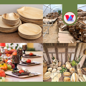 Vajilla de hoja de palma rígida de 3 compartimentos, resistente al calor, biodegradable, ecológica, para alimentos y catering, ¡muy vendida! - Product Image 2