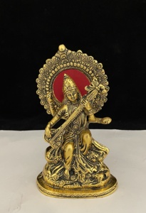 Chất Lượng Tốt Nhất <span class=keywords><strong>Saraswati</strong></span> Bức Tượng Nữ Thần Tượng Thần Tượng Hindu Tôn Giáo Nghệ Thuật Brass <span class=keywords><strong>Saraswati</strong></span> <span class=keywords><strong>Murti</strong></span> Cho Diwali Món Quà Ngày Món Quà Sinh Nhật - Product Image 2