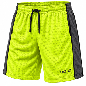Pantalones Cortos Deportivos para Hombre, por Encima de la Rodilla, para Correr, Gimnasio, Baloncesto, Personalizados, de Malla, Sólidos, de Secado Rápido y Transpirables - Product Image 1