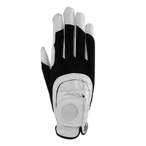 Gant de golf DARIB IMPEX en cuir de chèvre blanc respirant et gaufré pour homme, main droite, fermeture à enfiler, sport - Product Image 5