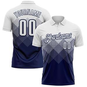 เสื้อโปโลกีฬาระดับพรีเมียม โลโก้สั่งทำ ผ้าโพลีเอสเตอร์ตาข่าย ระบายอากาศได้ดี เสื้อกอล์ฟ โรงงาน OEM ขายส่ง - Product Image 1
