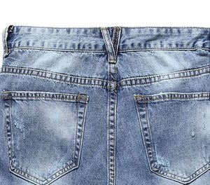 Shorts en jean pour hommes 100% coton, taille élastique, séchage rapide, respirant, mode moderne, confortable, vêtements d'été, commandes en gros - Product Image 4