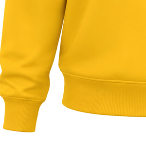 <b>Yellow</b> Women's Crew Neck Sweatshirt White Greek Letter 1922 Graphic Blue Double Sleeve Stripes Long Sleeve Casual Collegiate <b>Top</b> - Product Image 3