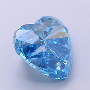 Diamant bleu taille cœur de 7 carats, rare, fantaisie, romantique, pour une joaillerie de luxe sur mesure, un chef-d'œuvre. - Product Image 5