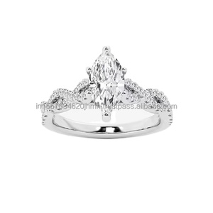 GIA/IGI Certified Marquise Diamonds <b>for</b> Exclusive Brand Jewelry <b>for</b> Wedding and Party Brilliancy You Can Trust - Product Image 1