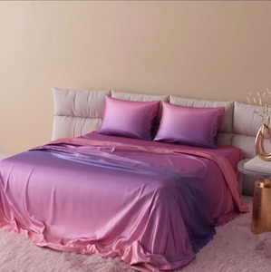 Drap de lit en microfibre ombré 125 GSM léger et doux avec design dégradé moderne pour la vente au détail et l'usage domestique - Product Image 3