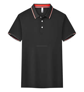 Hombres de calidad profesional de secado rápido para Polos Diseños personalizables y logotipo Patrón sólido bordado en tela de lona - Product Image 5