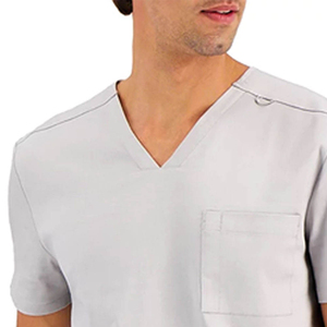 Pantalon d'infirmière extensible à taille élastique, doublure douce, toucher agréable, uniforme de base en coton tricoté et polyester, détection des aiguilles, pour hôpital - Product Image 4