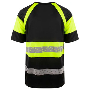 T-shirt de travail haute visibilité pour la construction, avec bandes réfléchissantes, manches courtes, haute visibilité pour travaux routiers - Product Image 2
