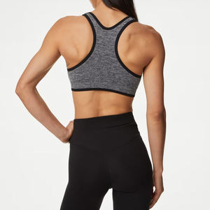 Soutien-gorge de sport pour femme, taille et couleurs personnalisées, uni, teint, haute qualité, prix réduit, écologique, sans couture - Product Image 5