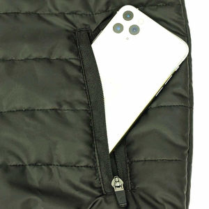 2026 Custom Men's Winter <b>Quilted</b> Jacket O-Neck Hood Plus Size Breathable Waterproof Sports <b>Waistcoat</b> Black Regular Sleeve - Product Image 3