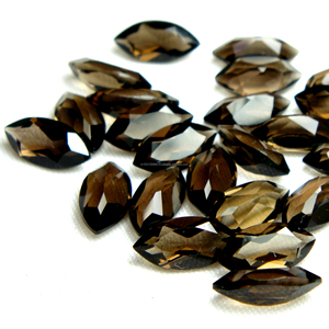 หินควอตซ์ตัดเหลี่ยมเพชรพลอยธรรมชาติหลวม3X6มม.,หินตัดน้ำตาลหินควอตซ์สโมกกี้ - Product Image 1