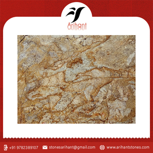 Dalles de granit doré d'Alaska de haute qualité, pierre naturelle polie, pour revêtements de sol, comptoirs, revêtements muraux et escaliers - Product Image 6