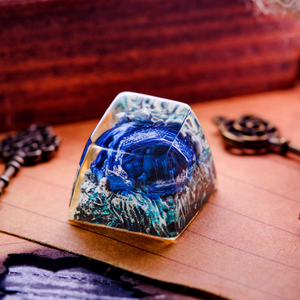 Teclas Místicas de Anime, Teclas Artesanales Personalizadas, Teclas Anime Lindas, Teclas Verdes, Juego de Teclas, Teclas de Resina - Product Image 3