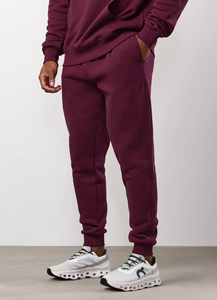 men fitted tracksuit slim fit cotton <b>polyester</b> fabric zipper hoodie <b>jogger</b> set training gym wear sportswear set - Product Image 2