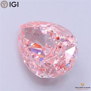 Diamante Cultivado en Laboratorio CVD de 3.00 Quilates, Color Rosa Intenso, Claridad VS1, Corte Pera, con Certificado IGI, Perfecto para Anillos de Ensueño - Product Image 5