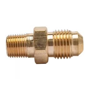 Brass Hex NPT Male Pipe Fittings, Polished <b>Plumbing</b> Connectors for Water Supply - Product Image 5