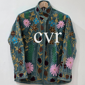 Embroidered Women's Uzbek Outerwear <b>Coat</b> Handmade Eco-Friendly Velvet Suzani Winter Boho Luxury <b>Coat</b> for Party Wear - Product Image 1