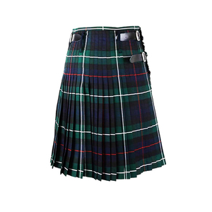 Best Selling Scottish Festival Men's Plaid Kilt Color Contrast Pleated Skirt Made Of <b>Wool</b> For Scottish Traditional Wedding Wear - Product Image 2