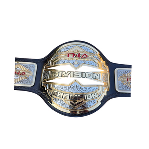 เข็มขัดแชมป์ TNA Division หนังสีดำ ดีไซน์ทองและเงิน คุณภาพพรีเมียม สำหรับแฟนๆ MMA - Product Image 2