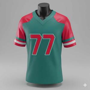 Diseña Tu Propio Logotipo, Jersey de Fútbol Americano Sublimado Personalizado, Unisex, Manga Corta, Venta al Por Mayor - Product Image 1