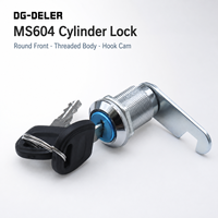 Serrure à came DG-DELER MS604 à clé, serrure de porte à quart de tour pour armoire électrique, panneau de commande, boîte à outils, 15-30 mm