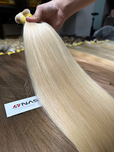 ผมต่อแบบเส้นใหญ่สีขาวฟอกจากเวอร์จินแฮร์แท้ของเวียดนาม ยี่ห้อ NASA - Product Image 4
