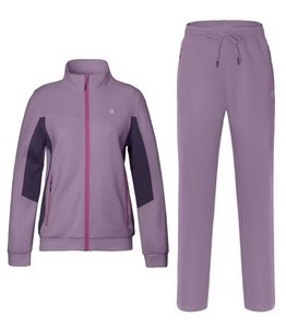 Women Premium Sports Tracksuit Set Stand Collar <b>Zip</b> <b>Up</b> <b>Jacket</b> Jogger Pants Breathable Athletic Gym Running Training Suit - Product Image 1