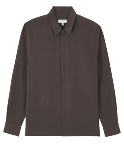 Men's Over Size 100% Cotton Poplin Casual Shirt Full Sleeve Turn-<b>down</b> Collar Solid Color Breathable Men's Autumn Wear Custom - Product Image 4