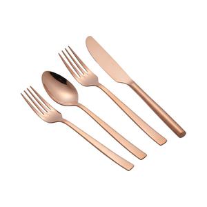 ชุดช้อนส้อมสีโรสโกลด์ 4 ชิ้น ของตกแต่งสำนักงานสุดหรูและอุปกรณ์เสริมที่เหมาะสำหรับห้องครัว ห้องรับประทานอาหาร งานเลี้ยงสังสรรค์ และโต๊ะอาหารที่มีสไตล์ - Product Image 2