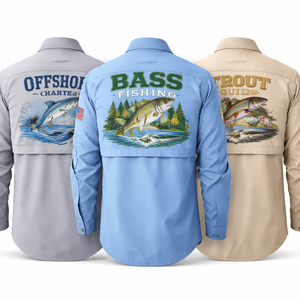 Camisetas de Pesca Bordadas Personalizadas - Pedidos al por Mayor Disponibles de Proveedor Mayorista OEM - Product Image 2