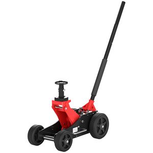 Martinetto Idraulico per Auto Fuoristrada in Acciaio Resistente da 1,5 Tonnellate con Ruota Grande e Sella Extra per Camion, SUV, ATV, Modello Audi A6, Rosso - Product Image 1