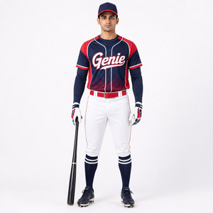 Uniforme de Béisbol, Ropa Deportiva, Uniforme de Béisbol con Material Ligero, Tejido Transpirable, Flexible y Personalizable - Product Image 1