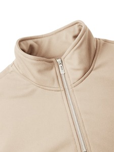 เสื้อสเวตเชิ้ตผู้ชายแบบซิปครึ่งตัว คอวี ผ้าฝ้าย 100% สำหรับฤดูหนาว ทรงโอเวอร์ไซส์ ผ้าเฟรนช์เทอร์รี่ - Product Image 3
