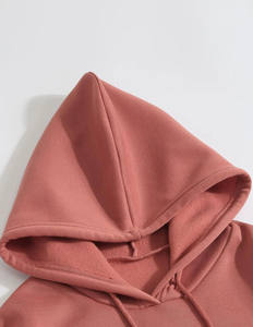 Ensemble décontracté deux pièces pour femmes européennes et américaines, sweat-shirt long à capuche de couleur unie pour l'automne et l'hiver (pour hommes) - Product Image 6